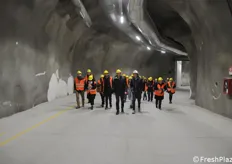 The press delegation, who visited the underground storage on April 13th, 2019, was led by Andrea Fedrizzi and Mauro Erlucher