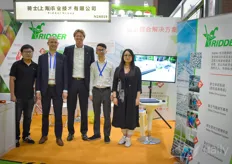 A horticultural triangle! Fulco Wijdooge & Joep van den Bosch, Yameng Fei and Zhoucen Feng with Ridder Group. Fulco's talk on developments in greenhouse horticulture was very well visited and received. 