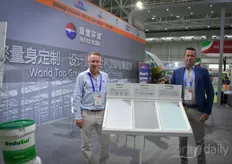 Roger de Jaegher with Mardenkro and Michel Kauderer with Verkade Klimaat. Together with Horti XS, Staalplast, Horticoop & Priva they are present at the show and in the Chinese market.