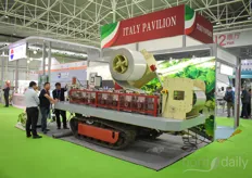 Machinery was showed at the pavilion as well