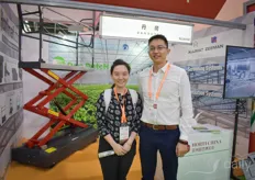 Jessie Zhang & Ning Wang with Beijing Kingpeng Greenhouses. 