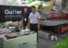 The Gutter forming machine from Qingdao Gutter Agriculture Technology Company. 