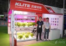 Tony & Zang Ling with K-lite, offering LED solutions.