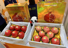 简阳市丰禾园农业专业合作社的软籽石榴样品。/ Soft-seeded pomegranate samples from Jianyang Fengheyuan Agricultural Professional Cooperative.