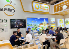 金果源展位。Booth of Goldenfruit Orchard.