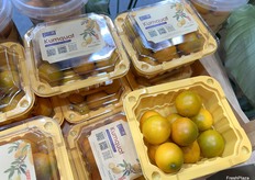 Yantai Yitian Food Co., Ltd,'s kumquat products display. / 烟台奕天食品有限公司的金桔产品展示。