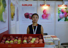 来自苹果出口公司SanLian的Li Chengze // Li Chengze of apple export company SanLian
