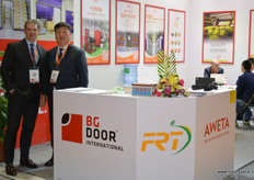 BG Door International from the Netherlands will cooperate with Beijing FRuitong to supply ripening room technology to the Chinese market // BG Door International,福瑞通与AWETA的联合展台