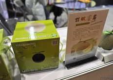 Packaged melons // 包装精美的哈密瓜