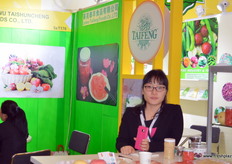 来自莱芜泰丰食品有限公司的胥兴燕(Bree)，该公司是一家新鲜生姜和寿司等产品的出口商