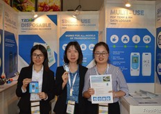 Anna, Jasmine and Hiuson from TZONE Digital Technology Co., Ltd. // TZONE Digital Technology Co., Ltd的Anna, Jasmine和Hiuson。