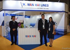 Wen Tzeng, Banny Chiao and Fanny Zhang from Wan Hai Lines Ltd. // 万海航运股份有限公司的曾文利，乔思聪和张芬。