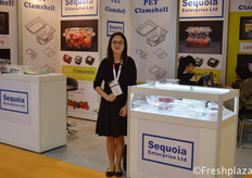 Joy Chang from Seng Seng Plastic Co.,Ltd. // 来自生昇塑膠股份有限公司的销售经理Joy Chang，他们是一家生产、供应、开发和生产高品质低密度聚乙烯袋、聚对苯二甲酸丙酯袋和复合袋的公司。