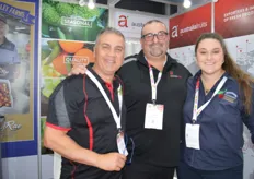 Joe Tullio and Vince Brullo from Australia Fruit said it had been a tough year for everyone but they were a versatile company which makes a difference. Paris Jones from Wandin Valley Cherries joined them on the stand.