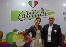 Sarah and Adelino Cordioli from Adfruit, the company has just successfully shipped kiwifruit from Italy to Taiwan, the journey took 107 days.